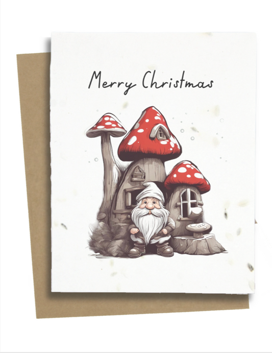 mushroom christmas cards