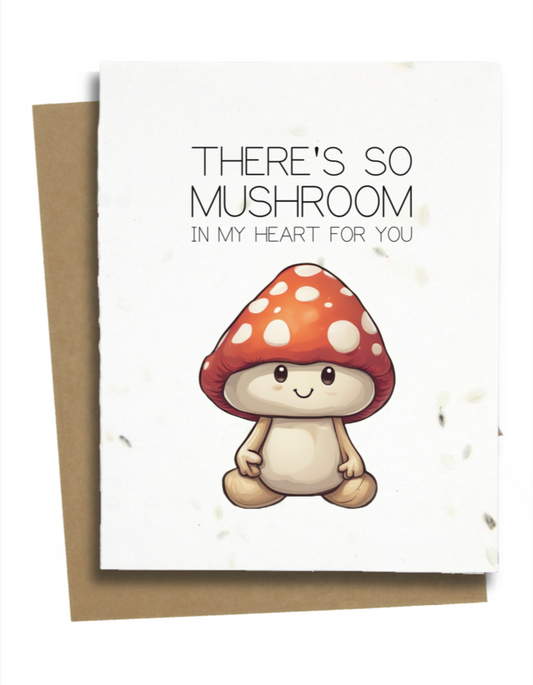 mushroom valentines card