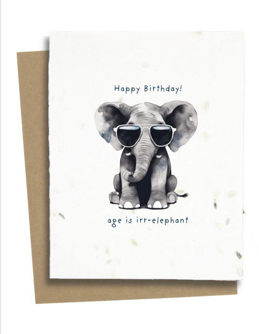 punny elephant card