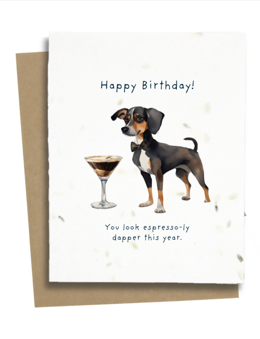 punny happy birthday card