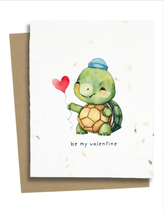 turtle valentines card